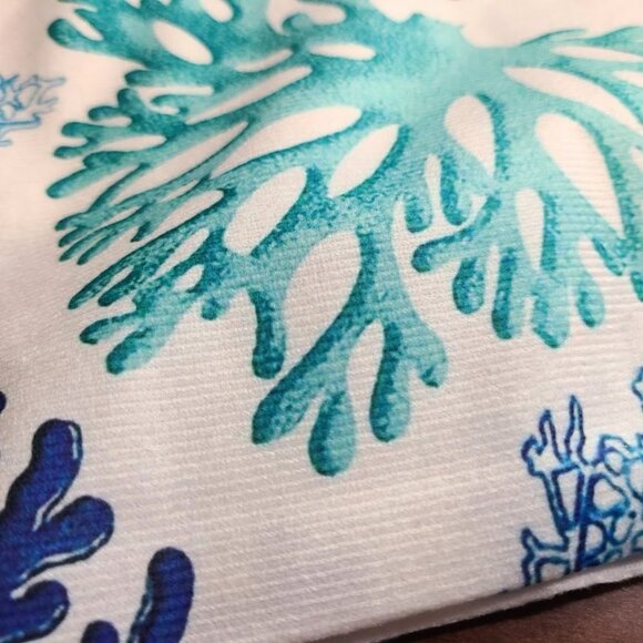 Beach Pillow Covers Soft Cases Set Coastal Cottage Decor Nautical Decoration 18" - Picture 10 of 15